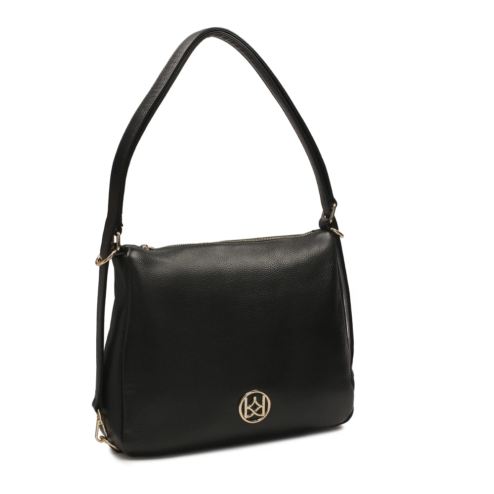 Kazar Grote zwarte schoudertas Black Dames
