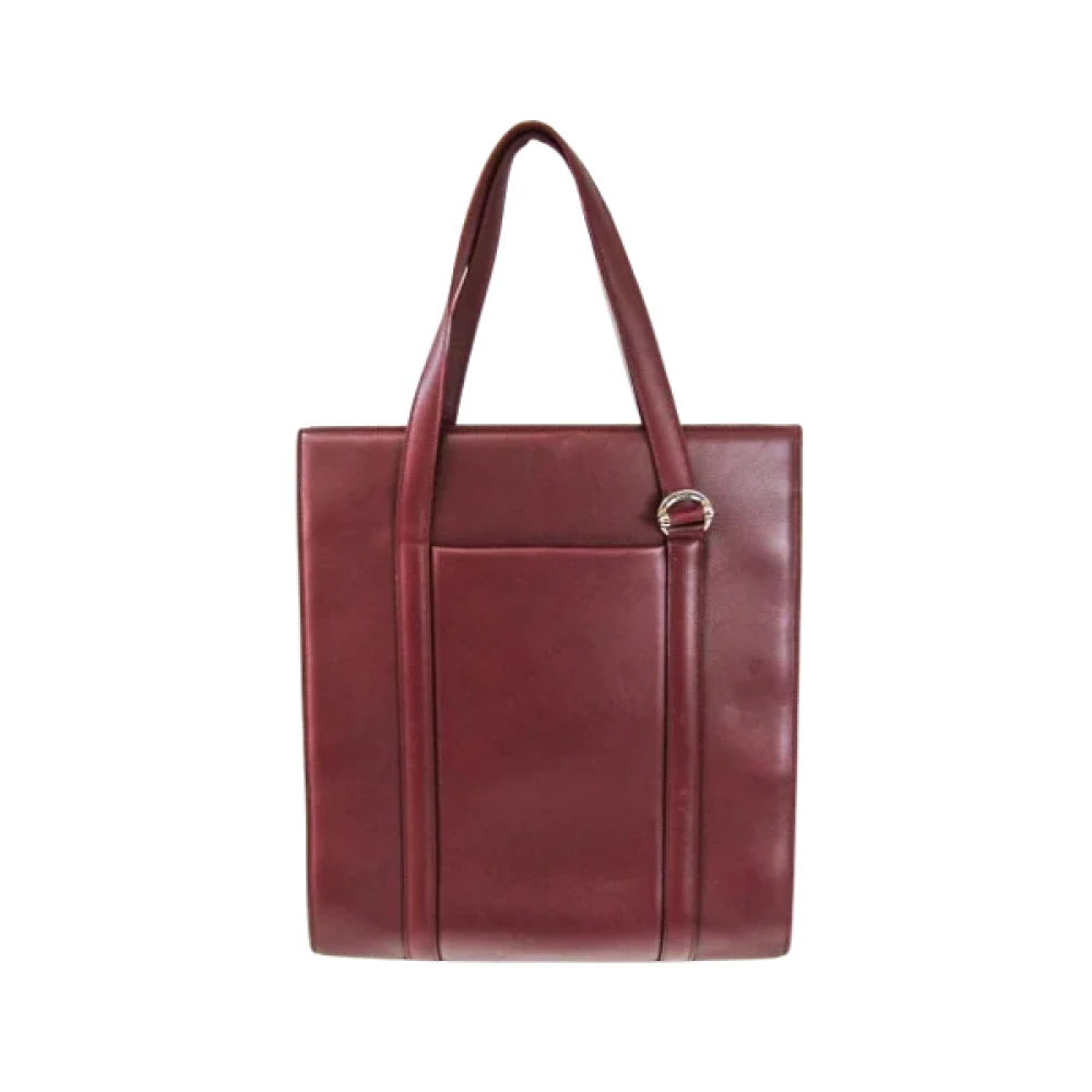 Cartier Vintage Pre-owned Leather totes Red Dames