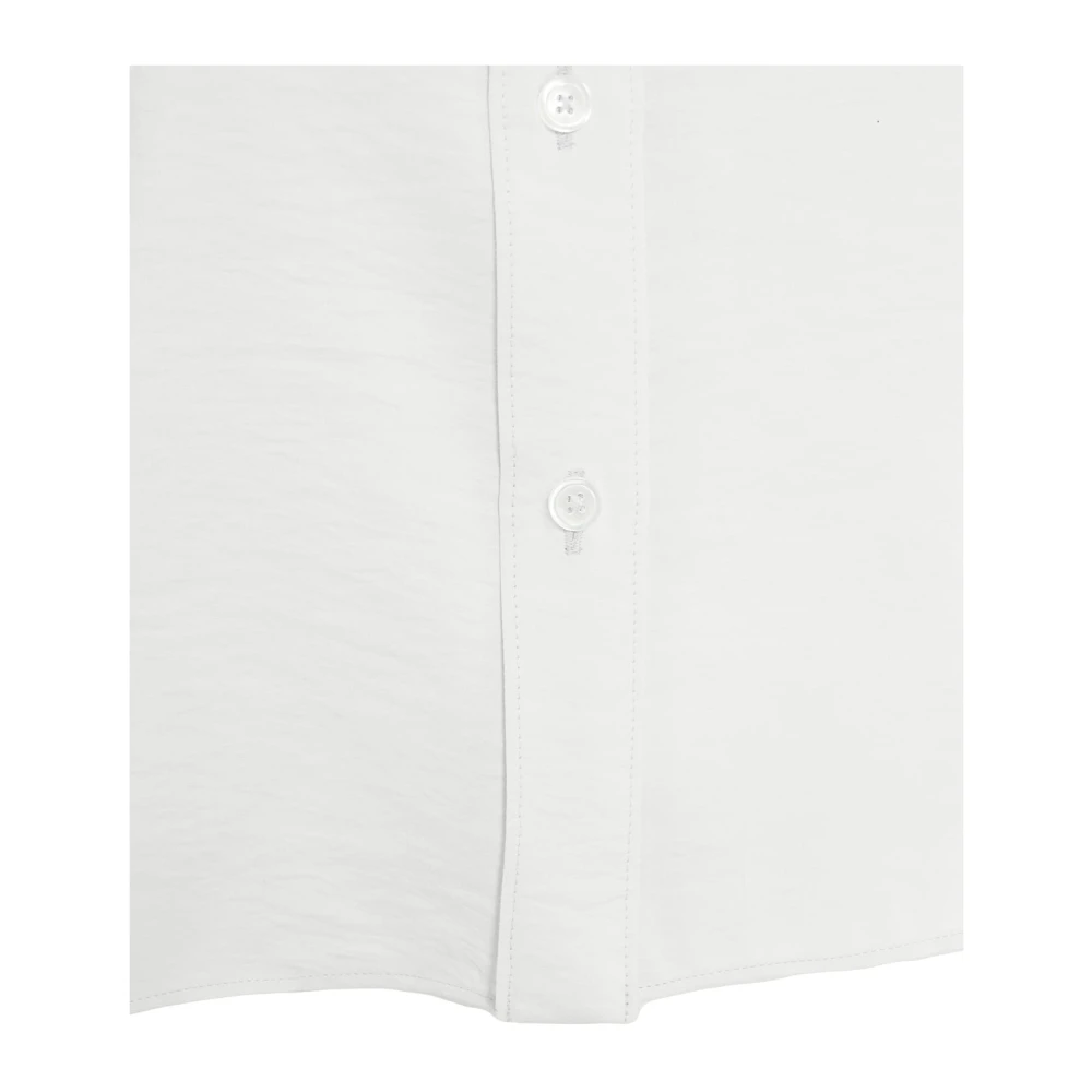 Himon's Witte Elegante Blouse met Spreidkraag White Dames