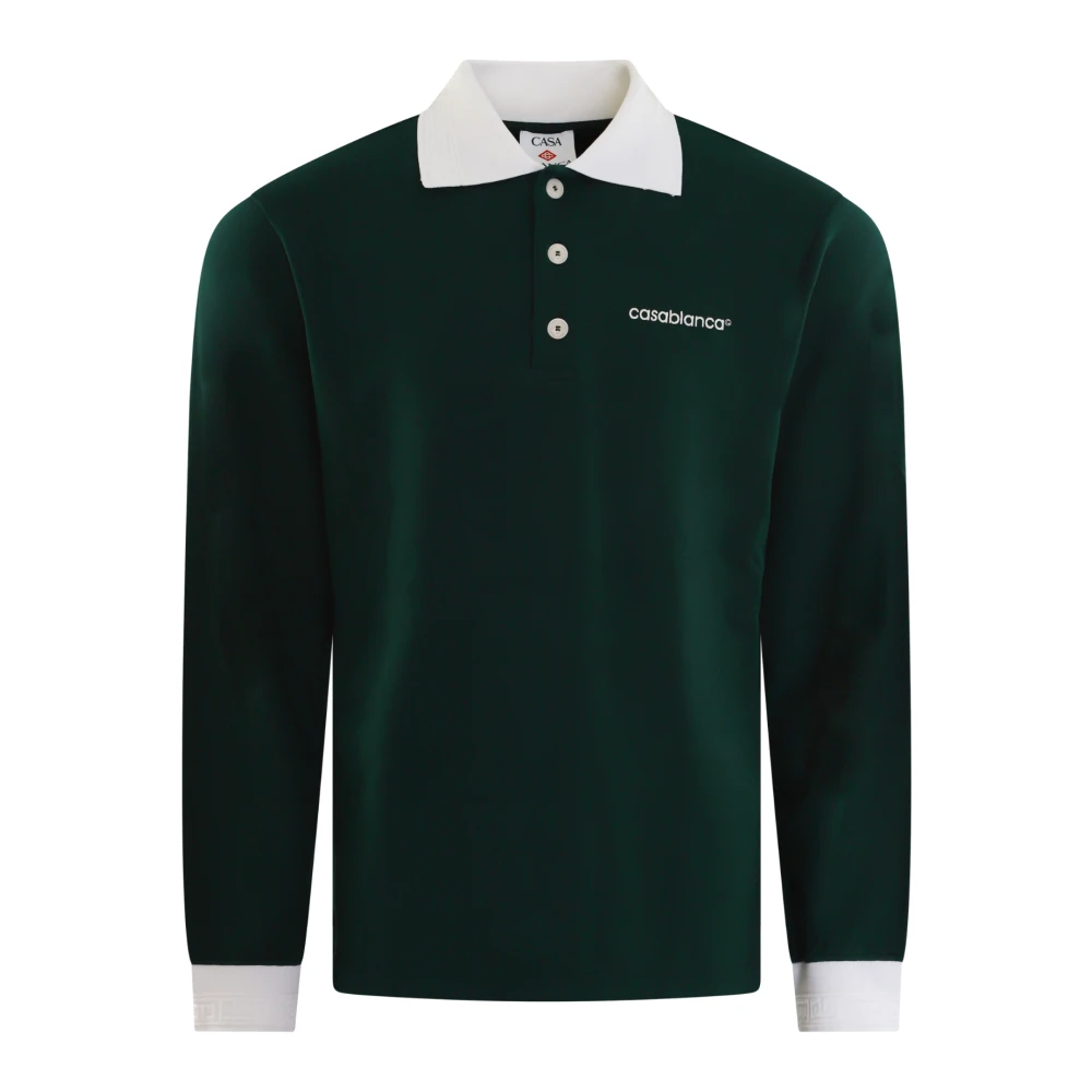 Casablanca Viscose Polo Green Heren