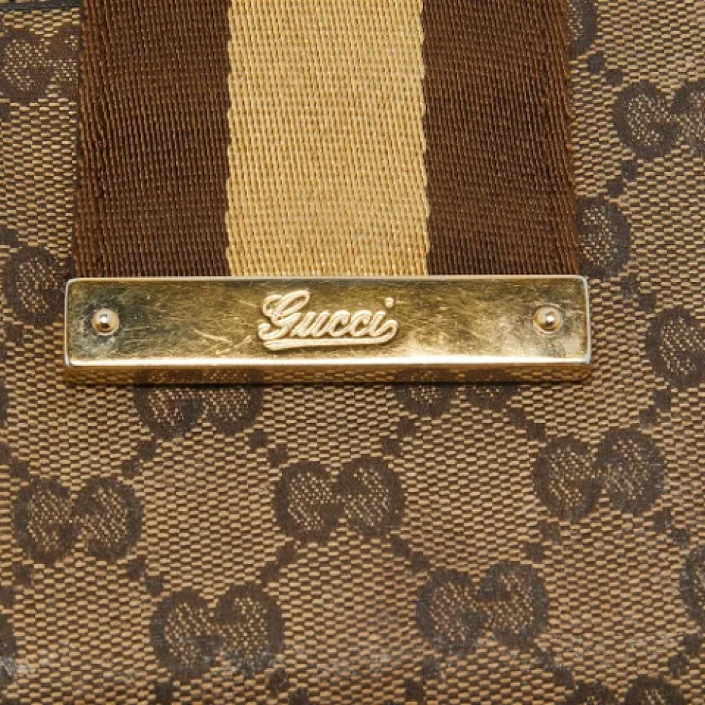 Gucci Vintage Pre-owned Leather wallets Beige Dames