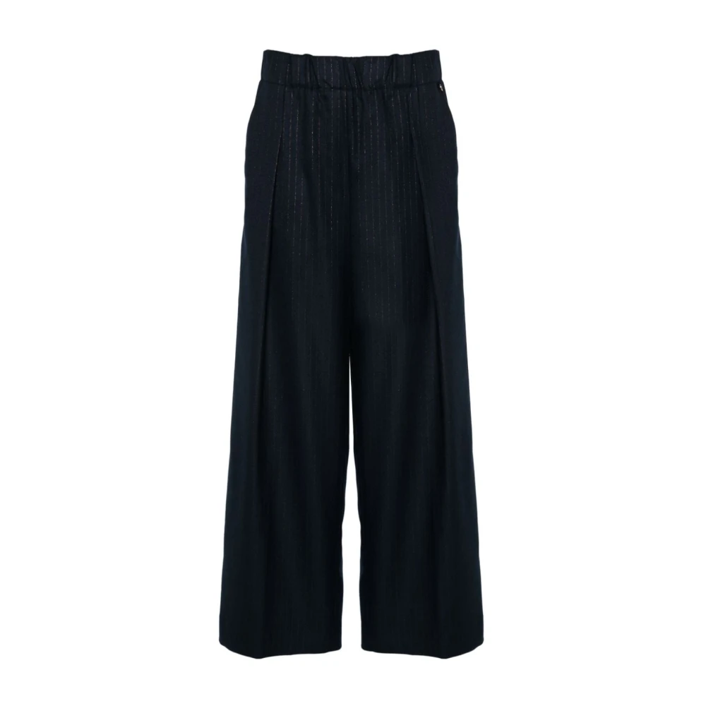 Liu Jo Blauwe Gestreepte Flanellen Broek Blue Dames