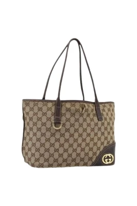 Pre-owned Vintage GG Canvas Tote Bag