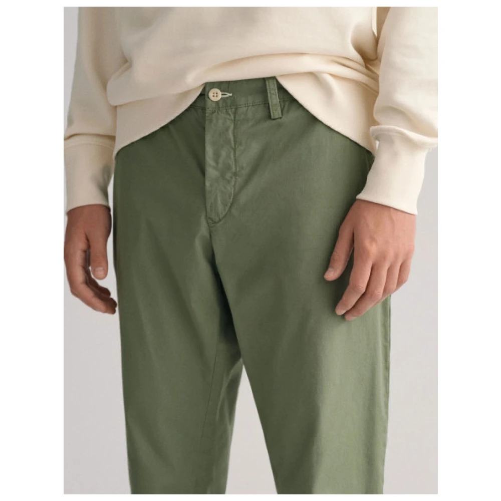 Gant Slim Fit Chino Broek Hallden Green Heren