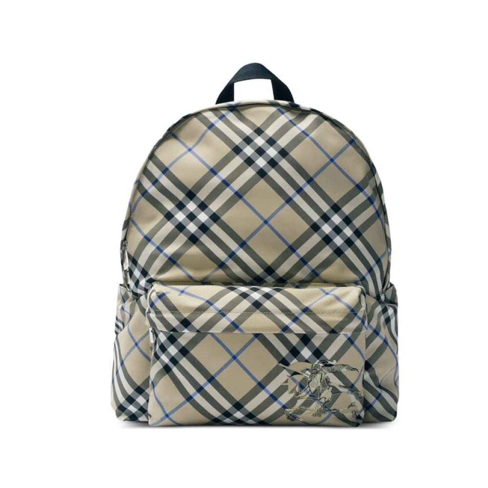 Burberry Rugzak met Ruitpatroon en Ritssluiting Beige Heren