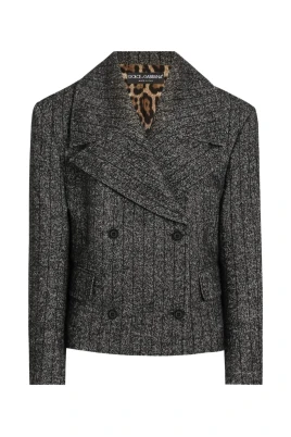 Leopard Print Wool Jacket AW25