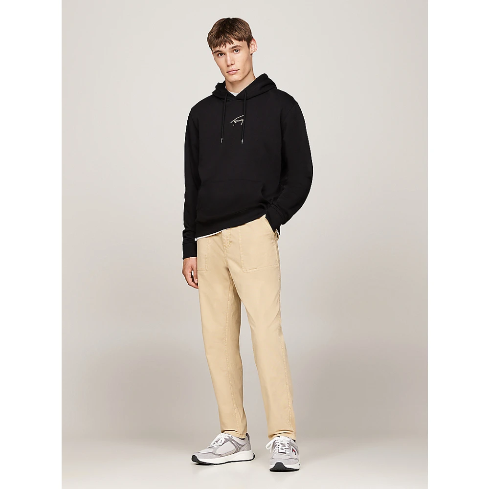 Tommy Jeans Gouden Signature Hoodie Black Heren