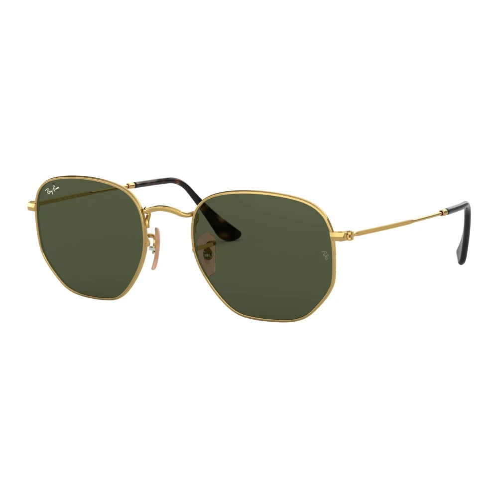 Ray-Ban , Sunglasses, Unisex, Yellow, 51 Mm, Hexagonal Metal Sunglasses