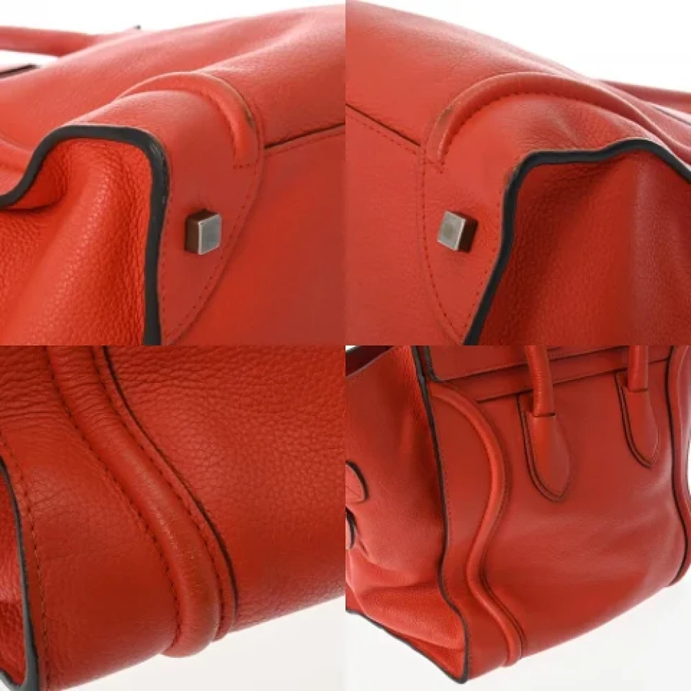 Celine Vintage Pre-owned Leather celine-bags Orange Dames