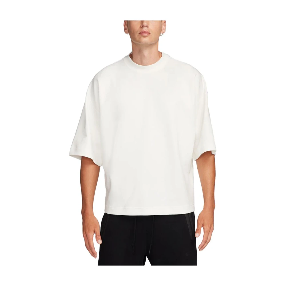 Nike Sportswear Tech Fleece Reimagined oversized sweatshirt met korte mouwen voor heren Wit