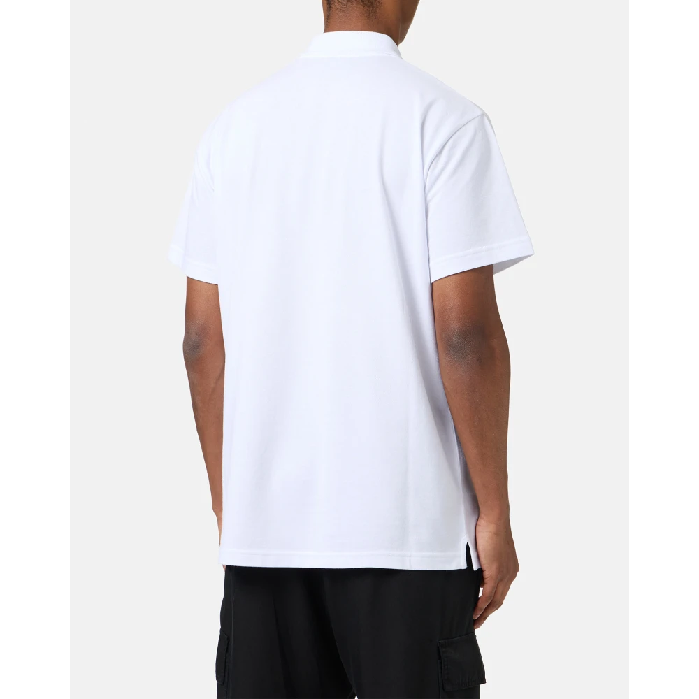Iceberg Witte piqu� polo met beerprint White Heren