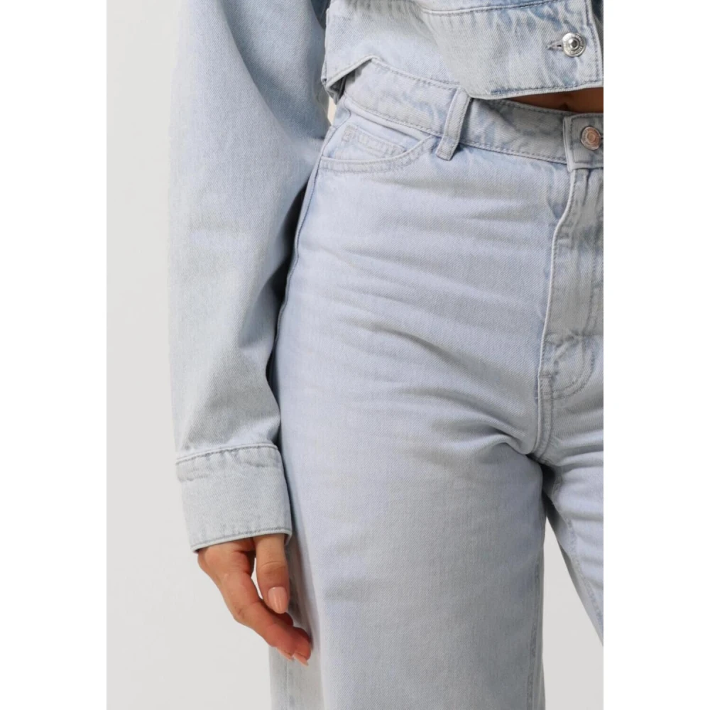 Second Female Lichtblauwe Wide Leg Jeans Second Dames Blue Dames