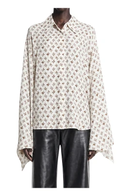 Siden Twill Skjorta