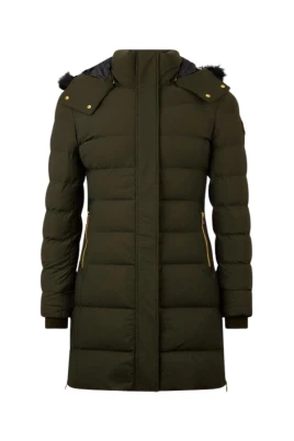 Guld Parka Mörk Oliv Damjacka