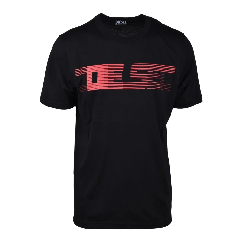 Diesel Casual Katoenmix T-shirt Black Heren
