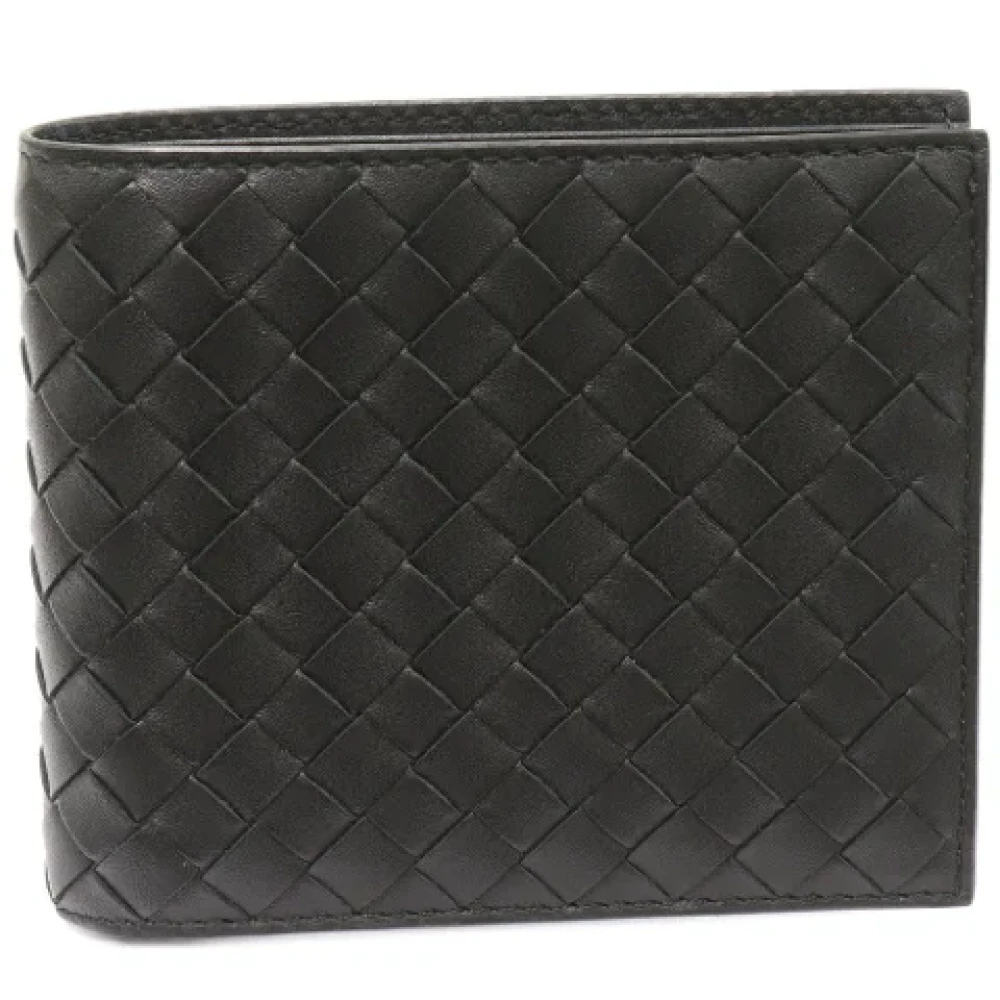 Bottega Veneta Vintage Pre-owned Leather wallets Black Dames