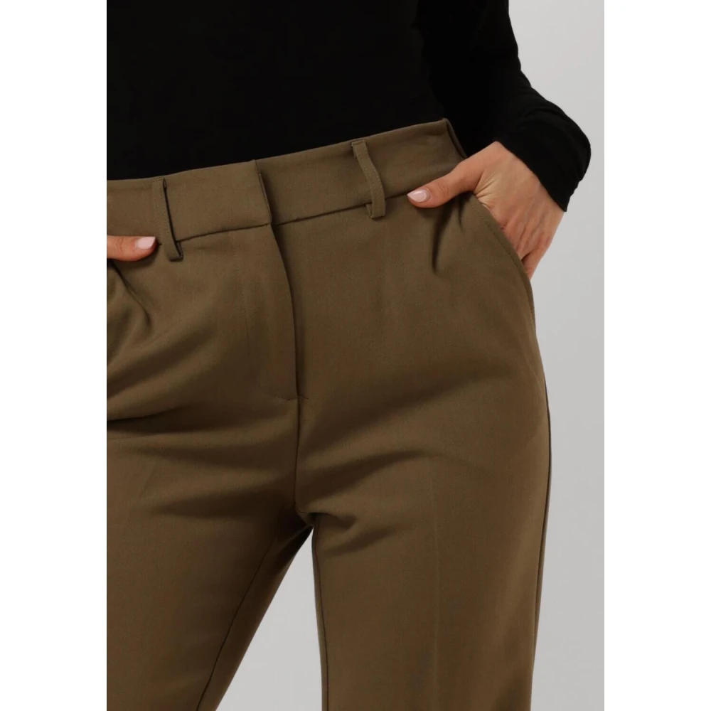 Y.A.S Groene Elegante Hoge Taille Broek Green Dames