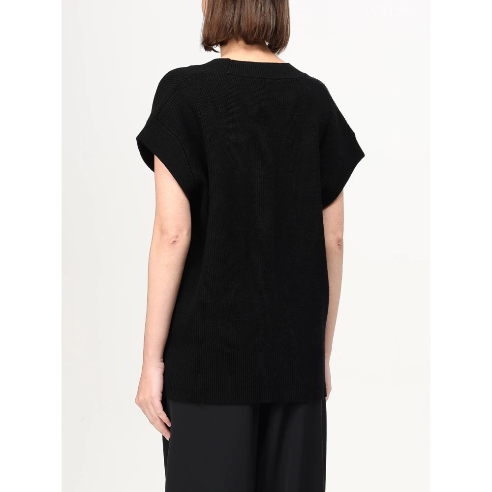 Liu Jo Gebreid vest met zak Black Dames