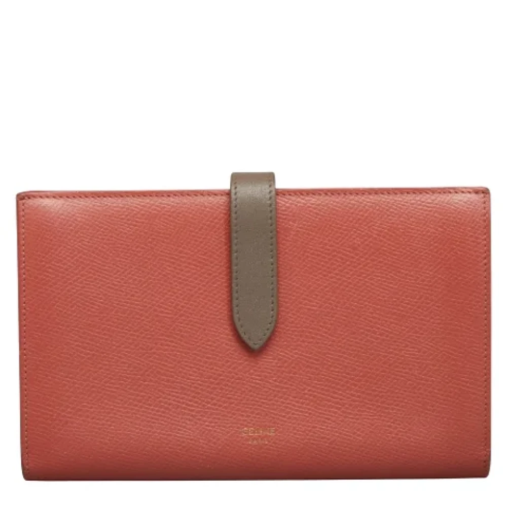 Celine Vintage Pre-owned Leather wallets Pink Dames