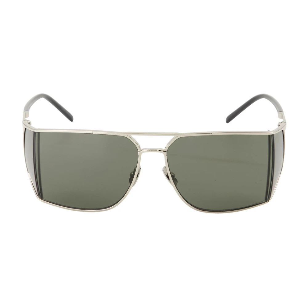 Saint Laurent Unisex Gray Sunglasses, One Size, Silver Sunglasses Sl 750