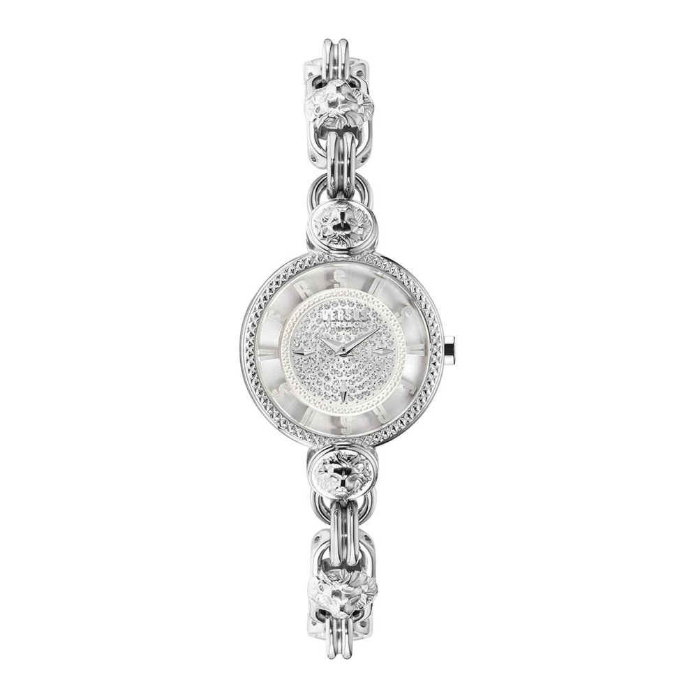 Versus Versace Women's Gray Watches, One Size, Les Docks Stainless Steel Bracelet Watch
