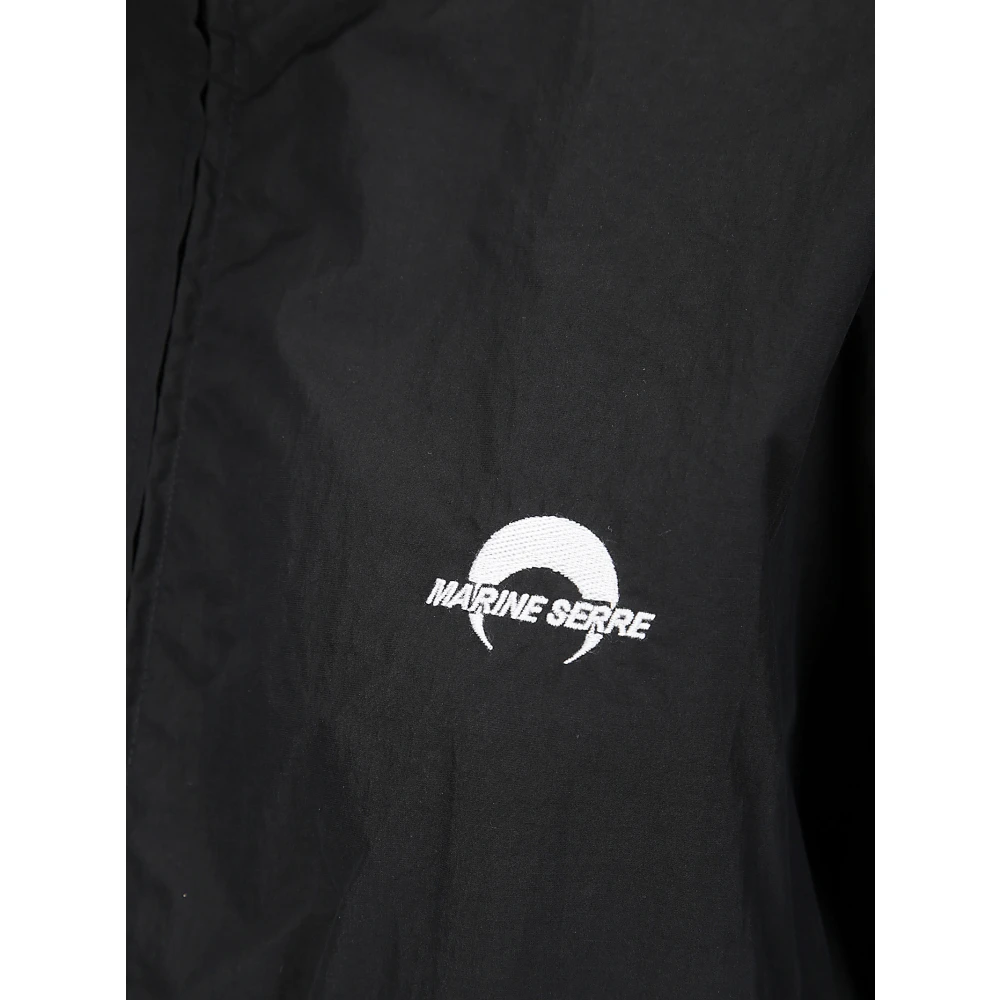 Marine Serre Sport Nylon Track Jacket Black Dames
