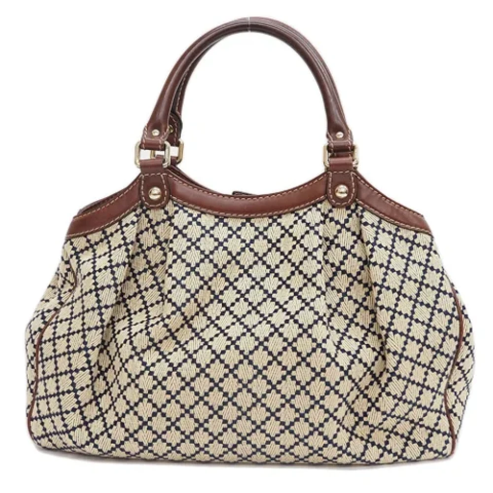 Gucci Vintage Pre-owned Fabric gucci-bags Gray Dames