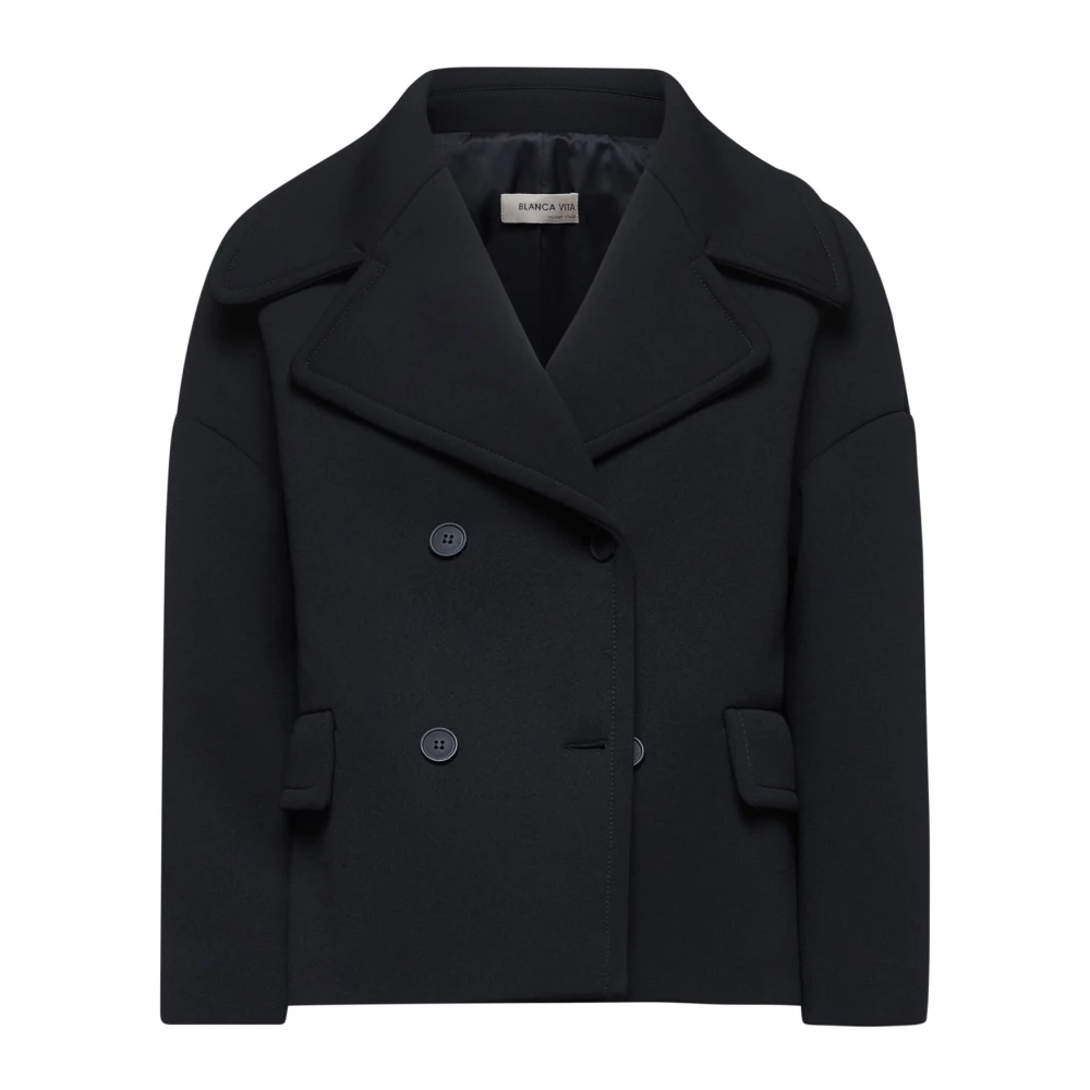 Blanca Vita Stijlvolle Jassen Collectie Black Dames