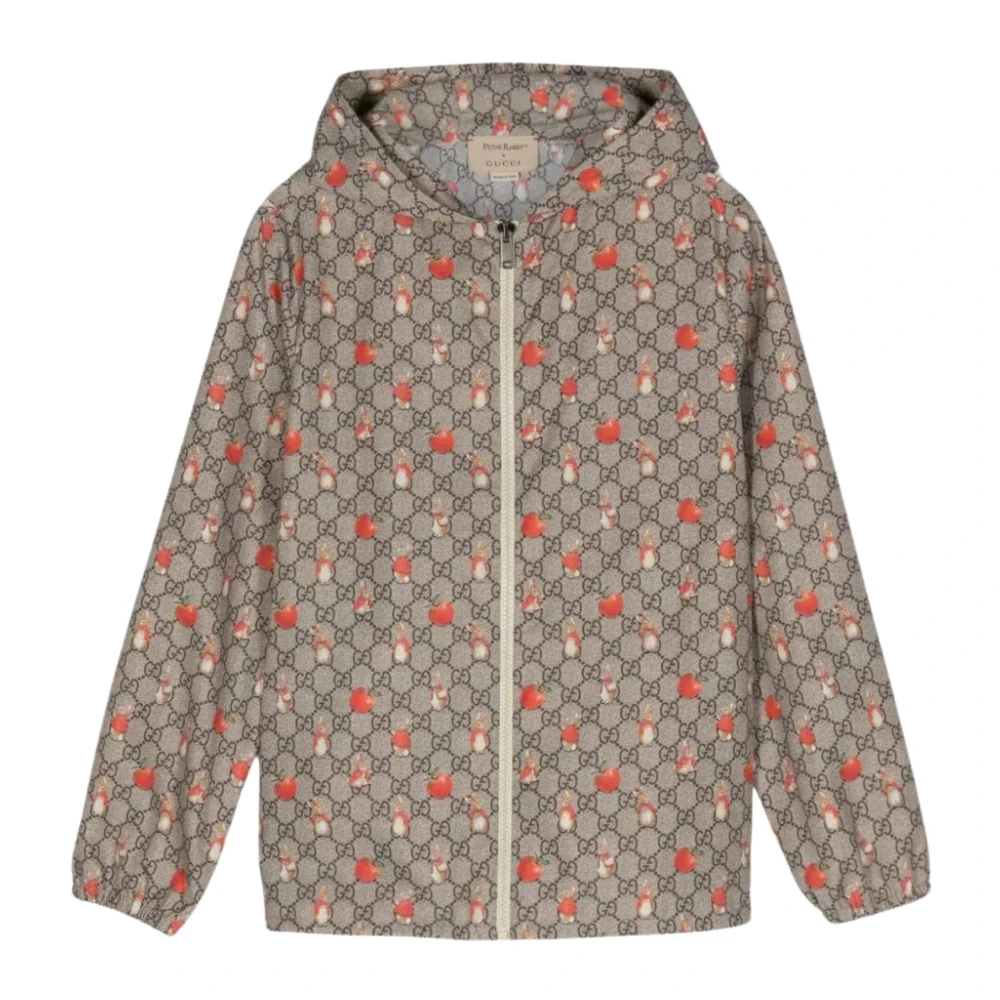 Gucci Beige Monogram Peter Rabbit Hoodie Jacket Beige, Flicka