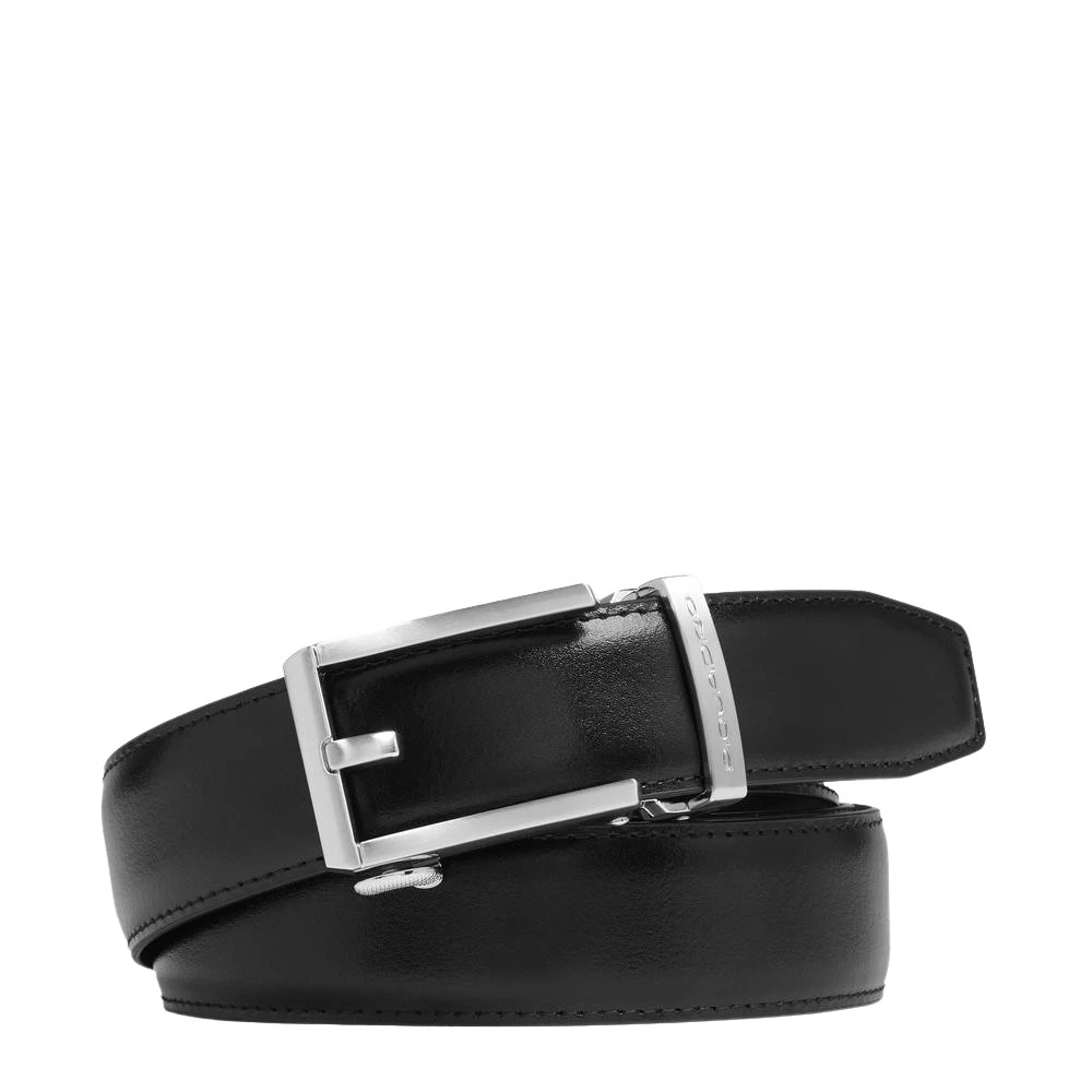 Piquadro Homme Noir Accessoires, Taille: One Size Ceinture En Cuir Sans Trous