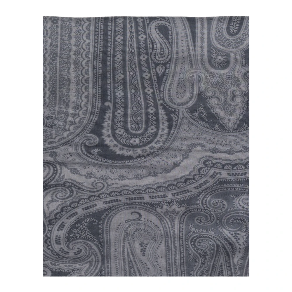 ETRO Sjaal met decoratief patroon Gray Heren