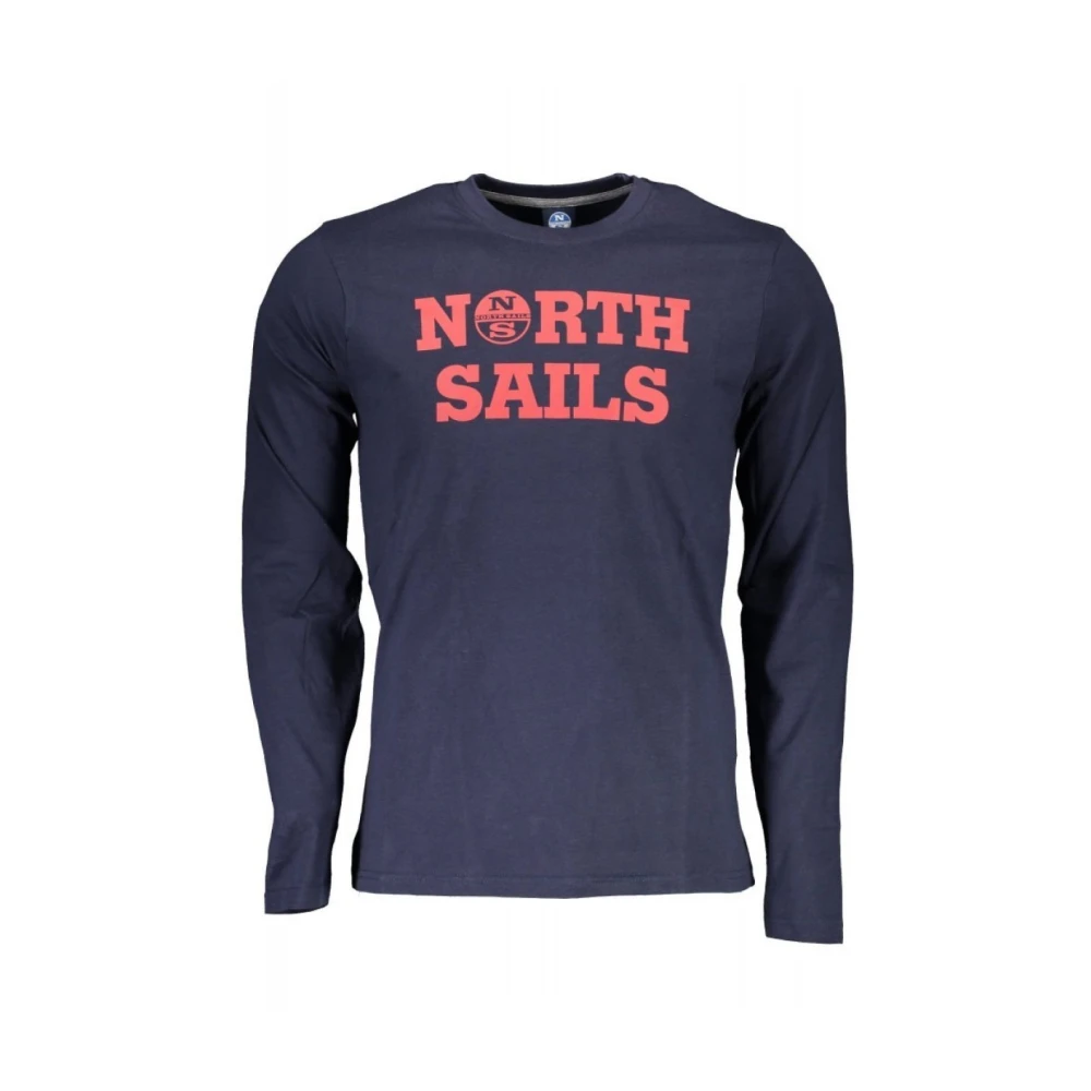 North Sails Blauw Bedrukt Lang T-shirt Blue Heren