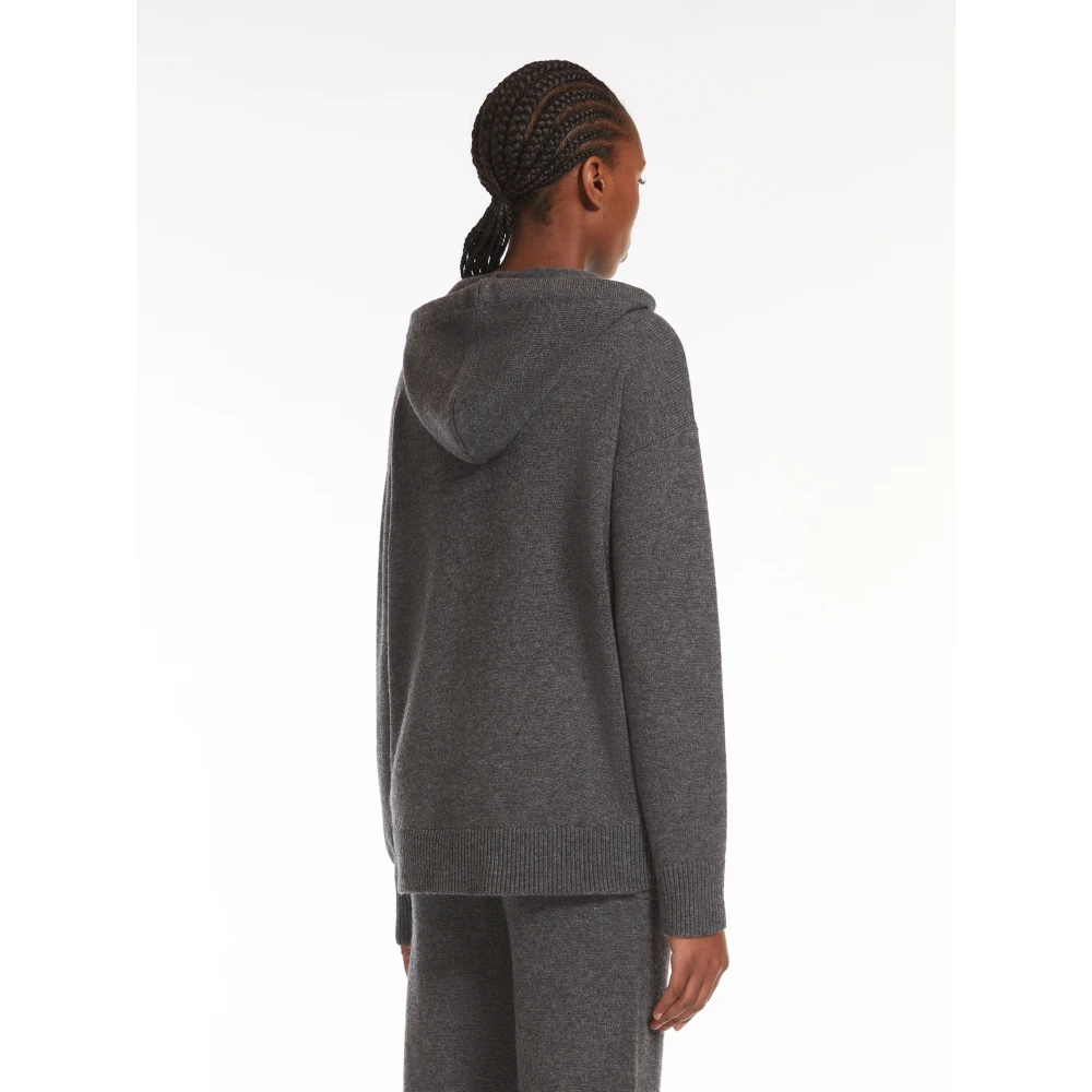 Max Mara Grijze hoodie met strass Gray Dames