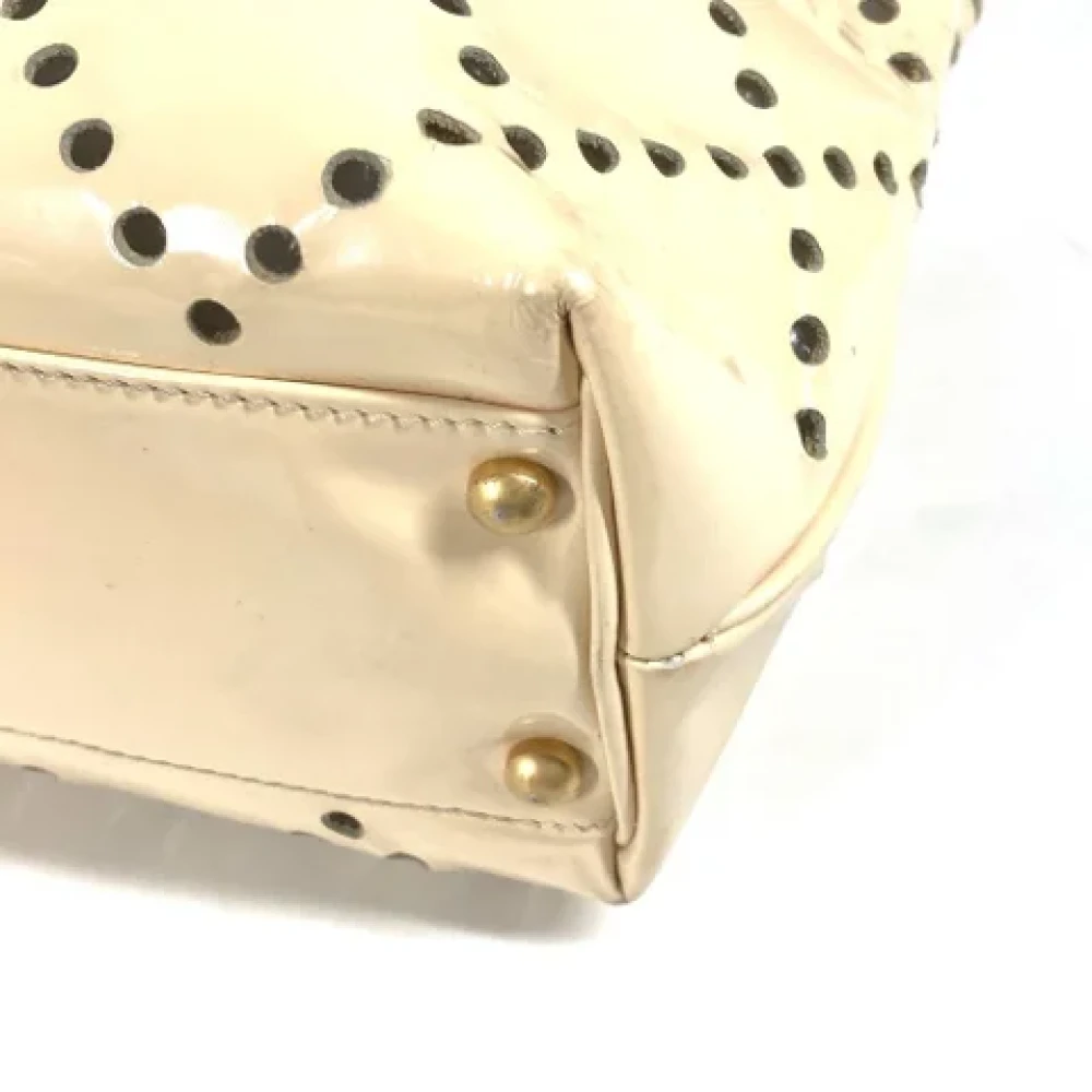 Chanel Vintage Pre-owned Fabric chanel-bags Beige Dames