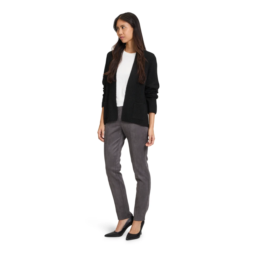 Betty Barclay Gebreid Vest met Gebreide Details Black Dames