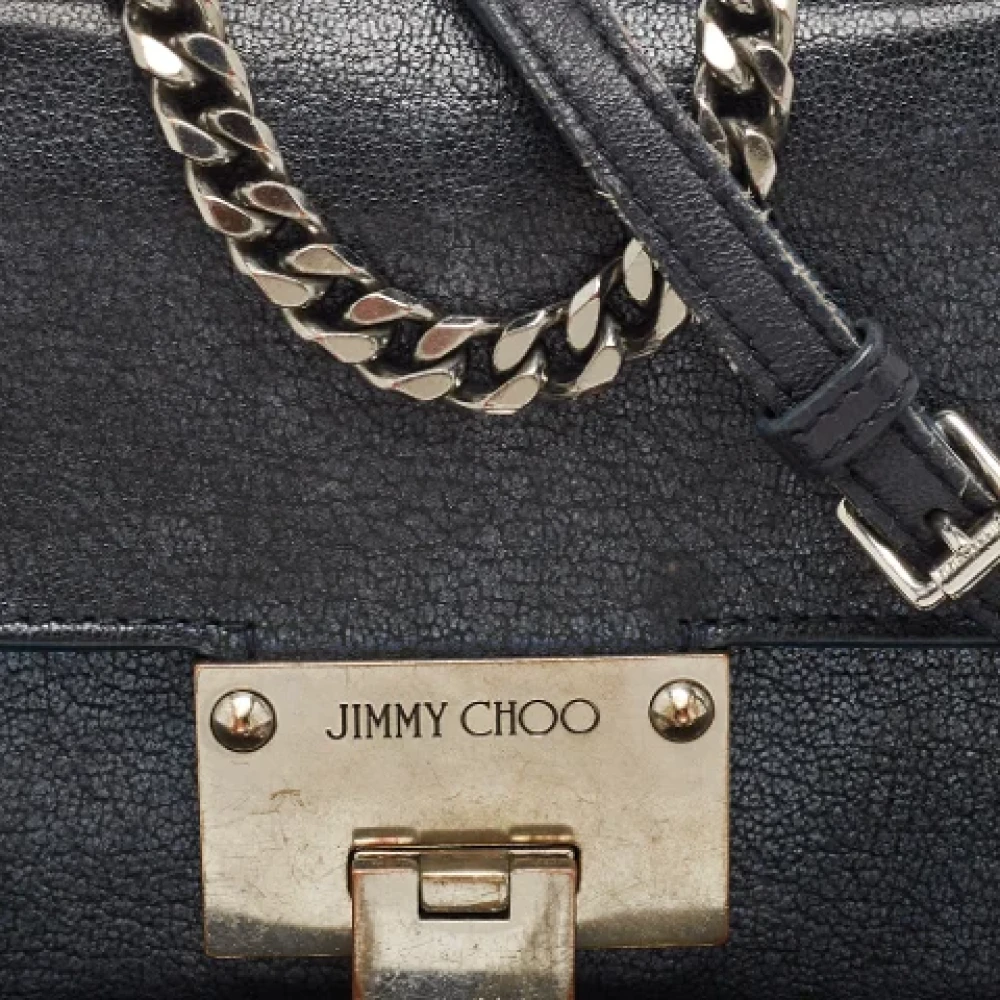 Jimmy Choo Pre-owned Leather shoulder-bags Blue Dames
