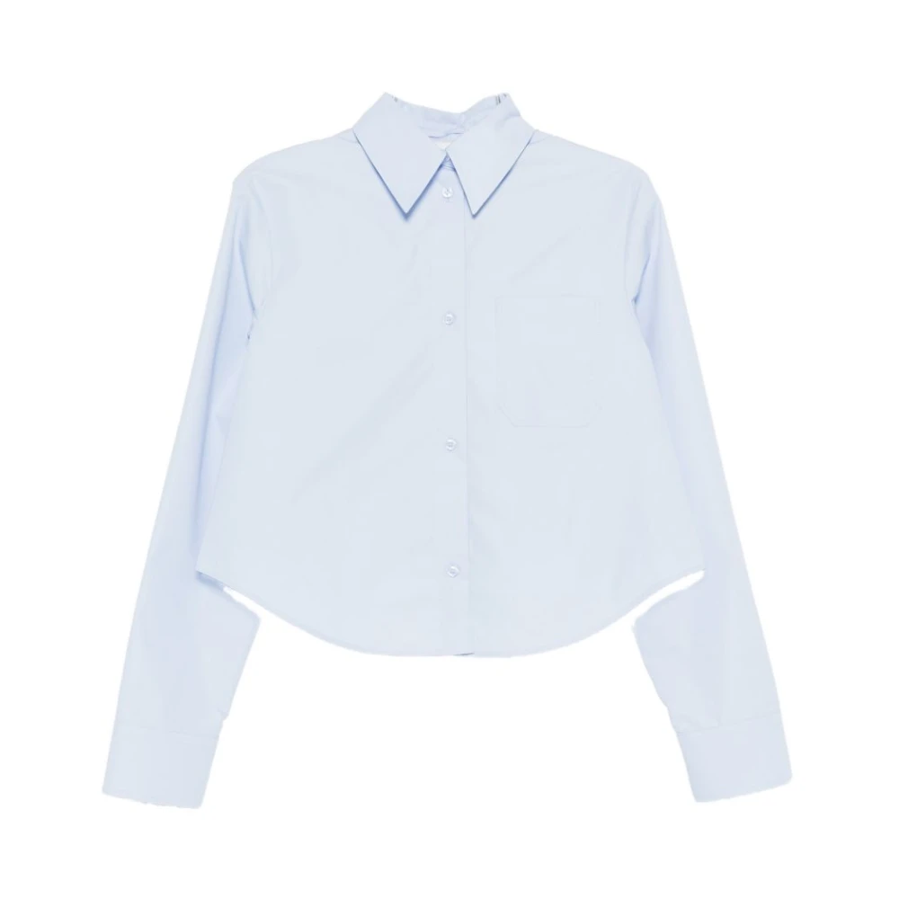 Sportmax Blue Pre Shirt - Female - Shirts - M - Blouses & Shirts