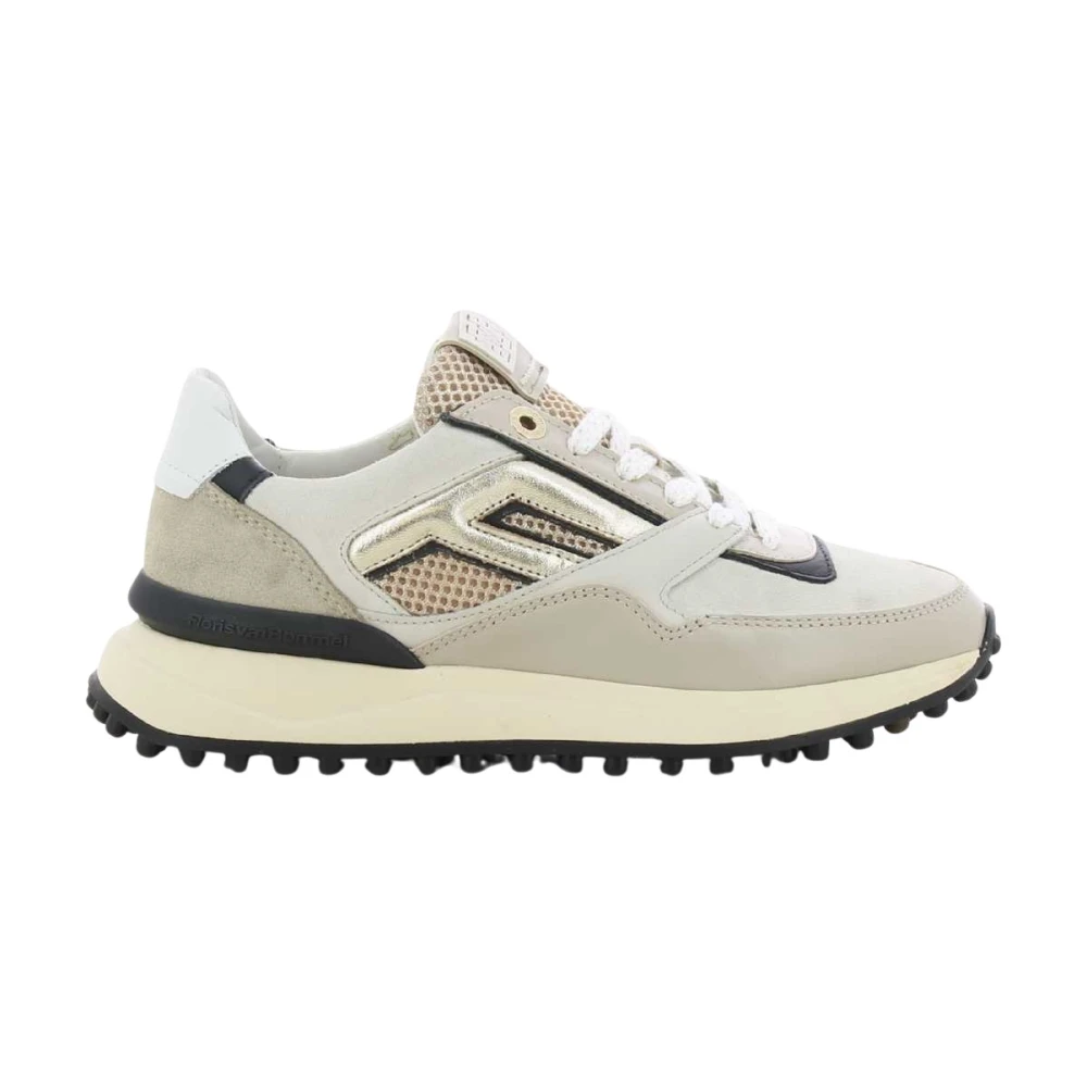 Floris van Bommel Lichtgrijze Sneakers Dames Schoenen Grijs