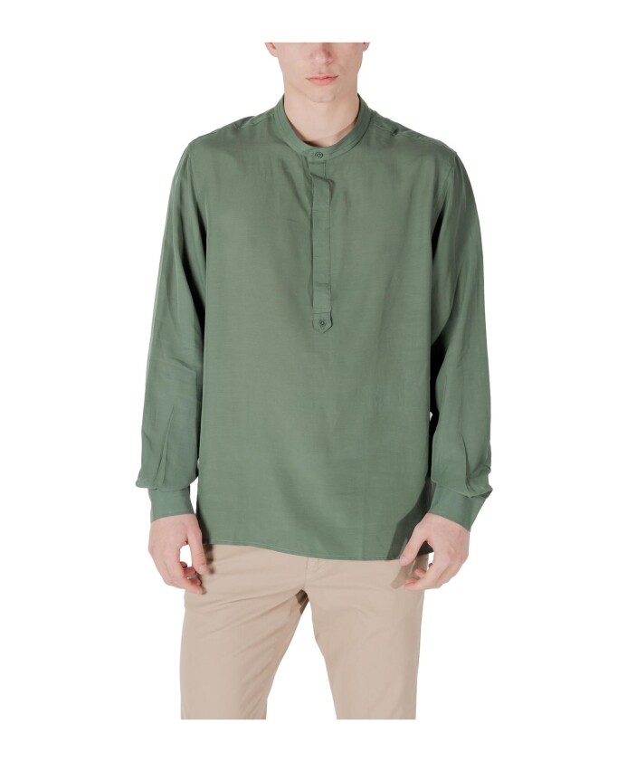 green-mandarin-collar-shirt-for-men