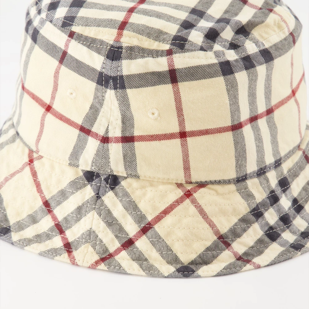 Burberry Vintage Ruit Katoen Unisex Shirt Beige Unisex