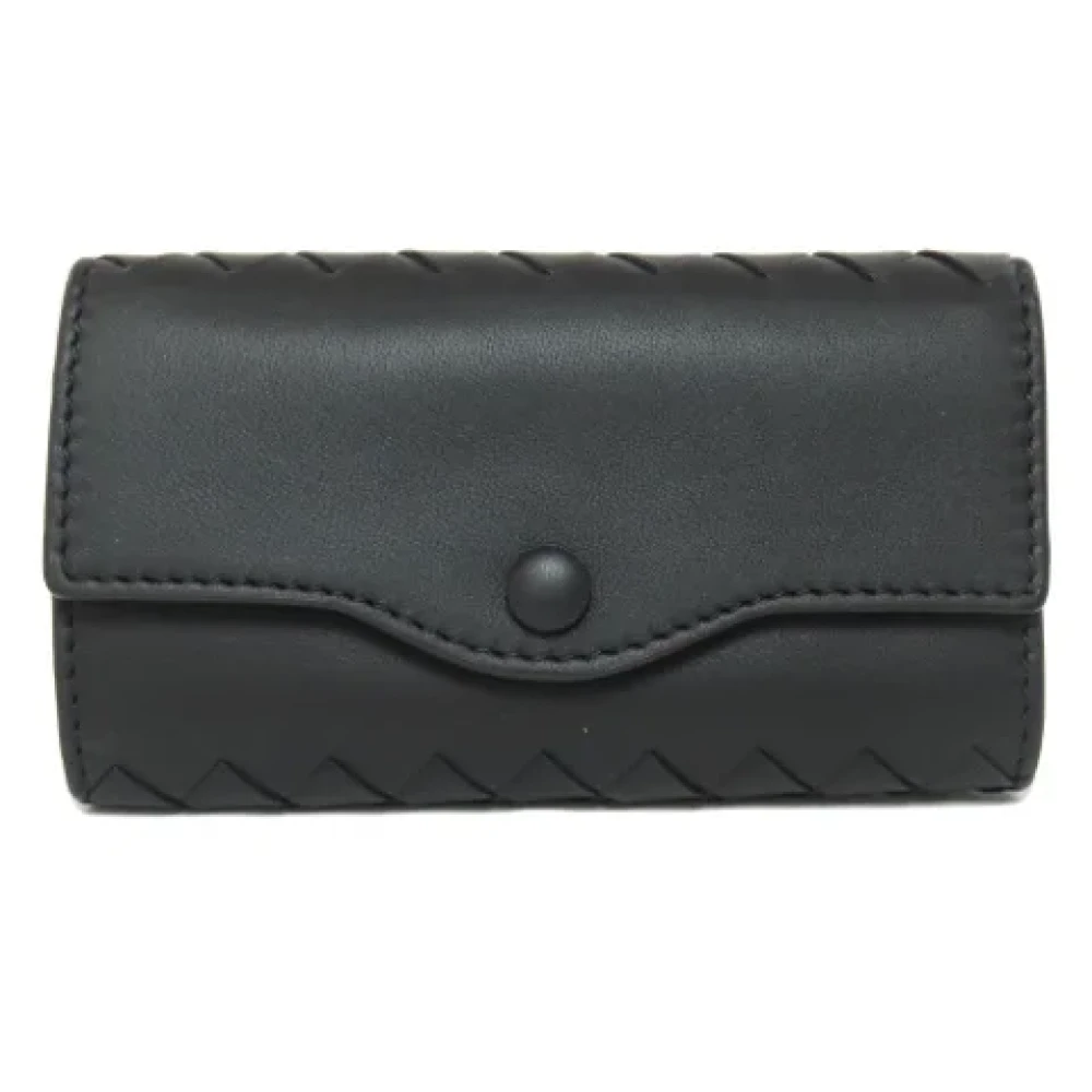 Bottega Veneta Vintage Pre-owned Leather wallets Black Dames