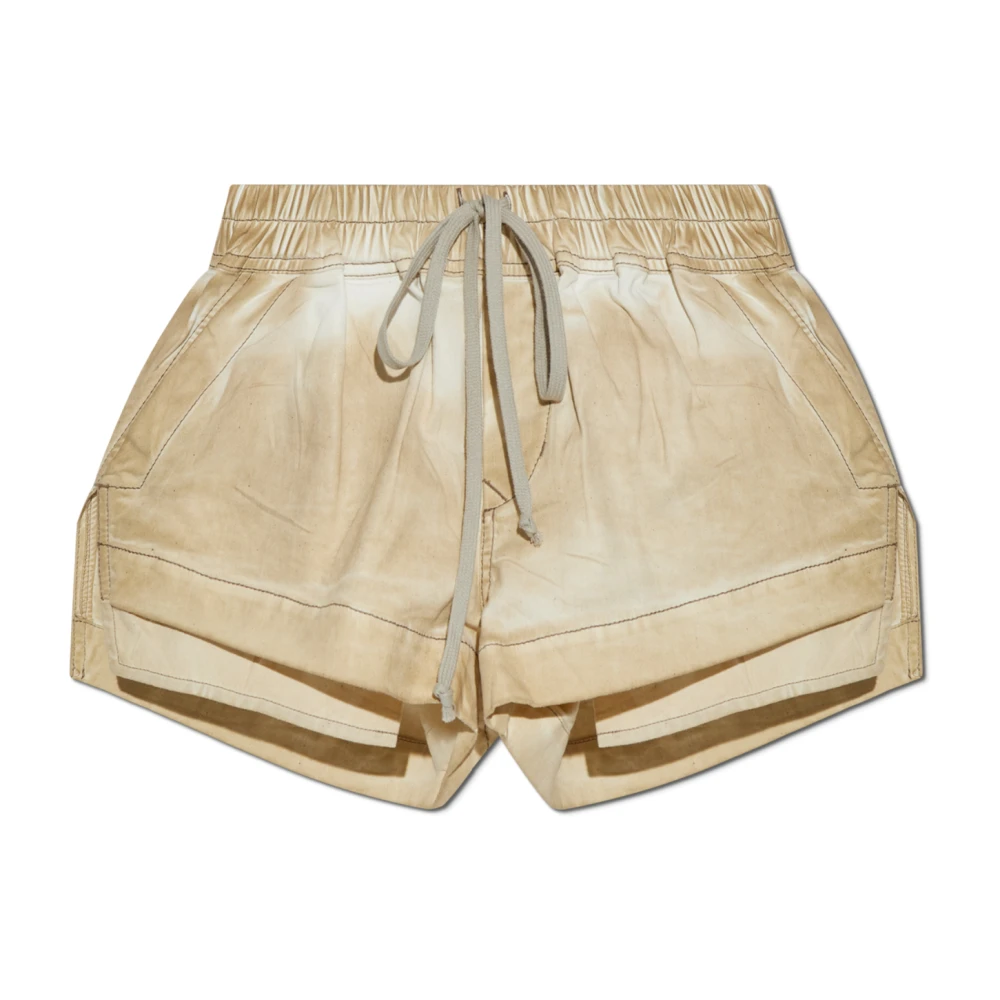 Rick Owens Pocket Shorts Beige, Dam