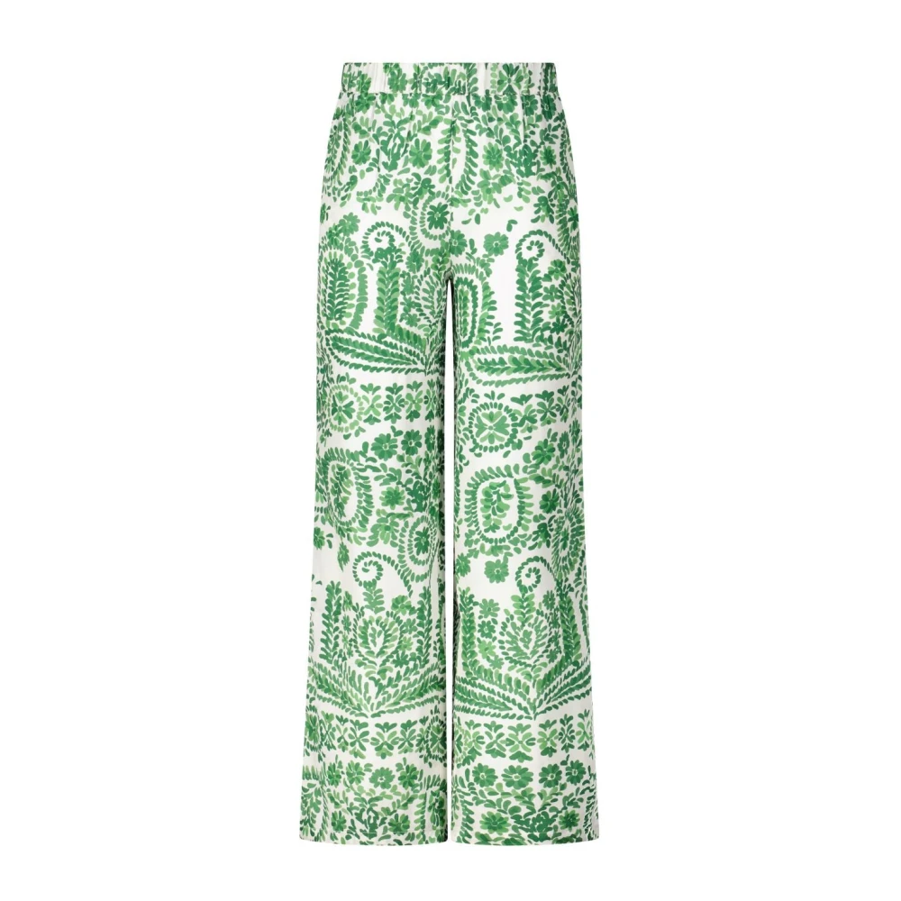 Stella Forest Bloemen Wijde Pijp Broek Green Dames