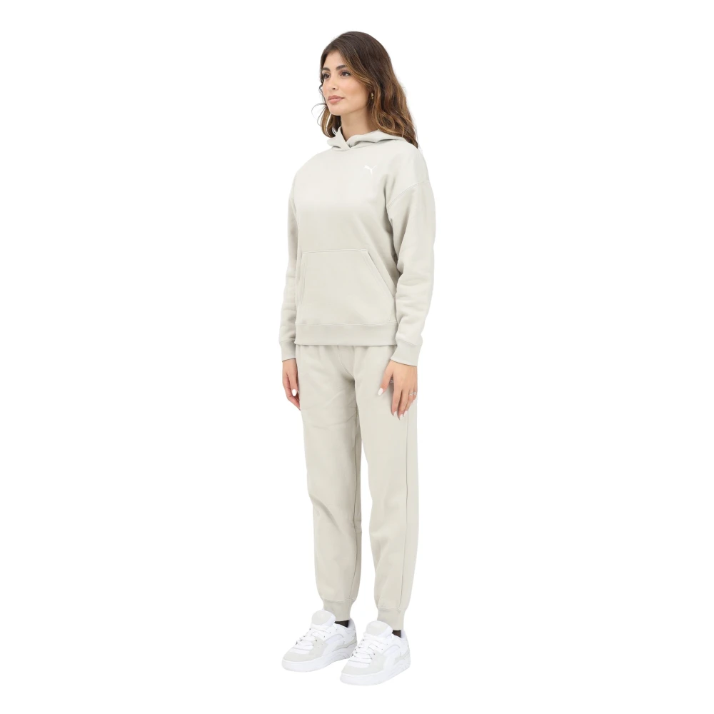 Puma Beige Loungewear Set voor Vrouwen Gray Dames