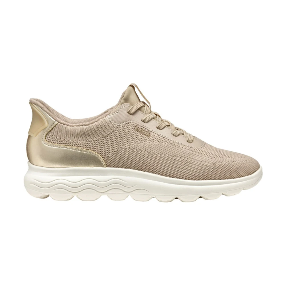 Geox Vrouw Beige Schoenen Dames, 40 Eu, Spherica Plus A Sneakers