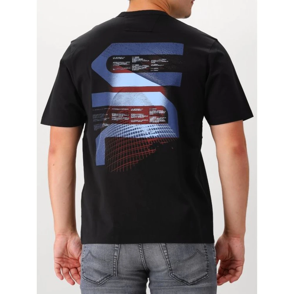 C.P. Company Zwart Katoenen T-Shirt Regular Fit Black Heren