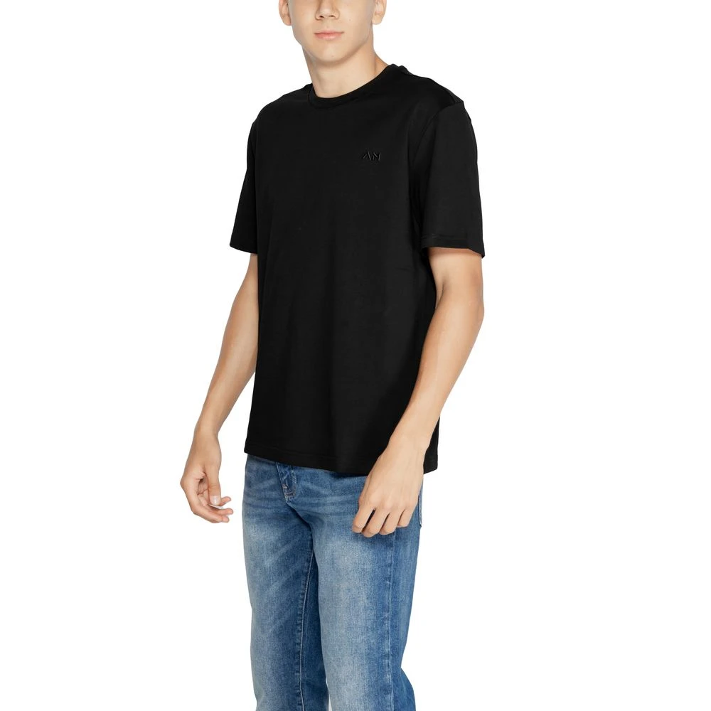 Antony Morato Zwarte Katoenen Heren Tee Herfst Winter Collectie Black Heren