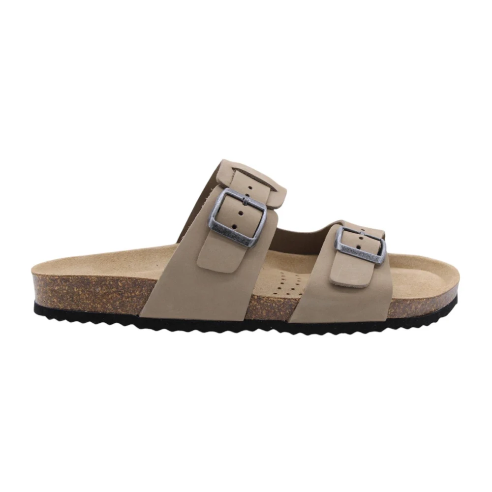 Geox Men's Beige Sliders,, Comfort Slipper Rovello For Size 8 Uk