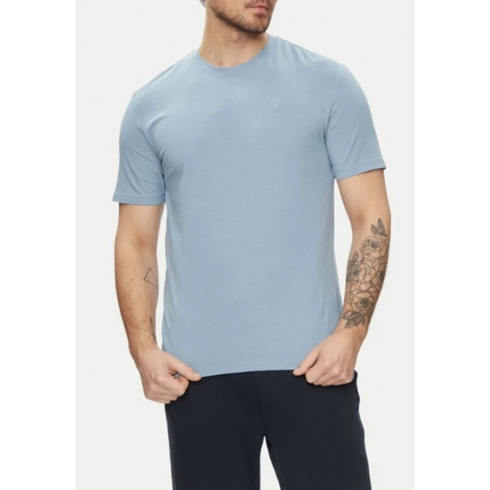 Guess Heren Hedley Korte Mouw Tee Blue Heren