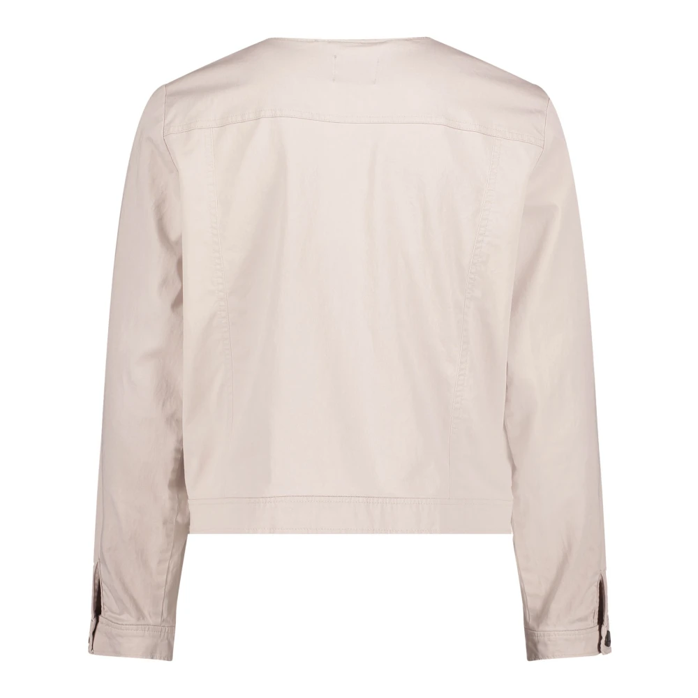 Betty & Co Denimjack met lange mouwen Beige Dames